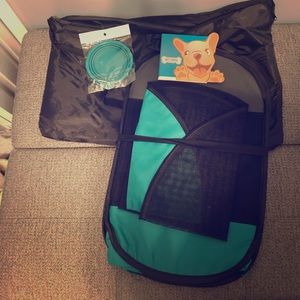 Portable pet playpen with travel bag
